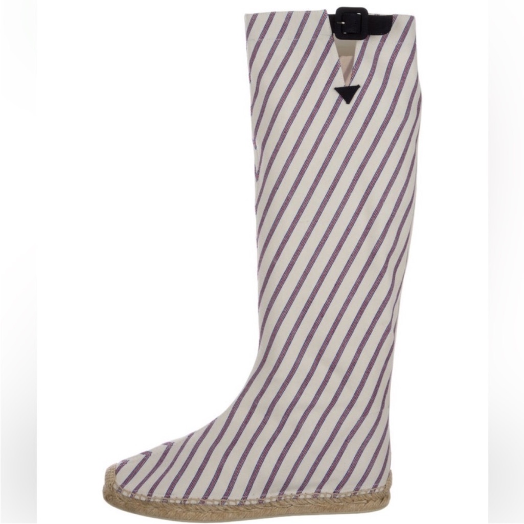 Christian Louboutin Striped Knee Boots